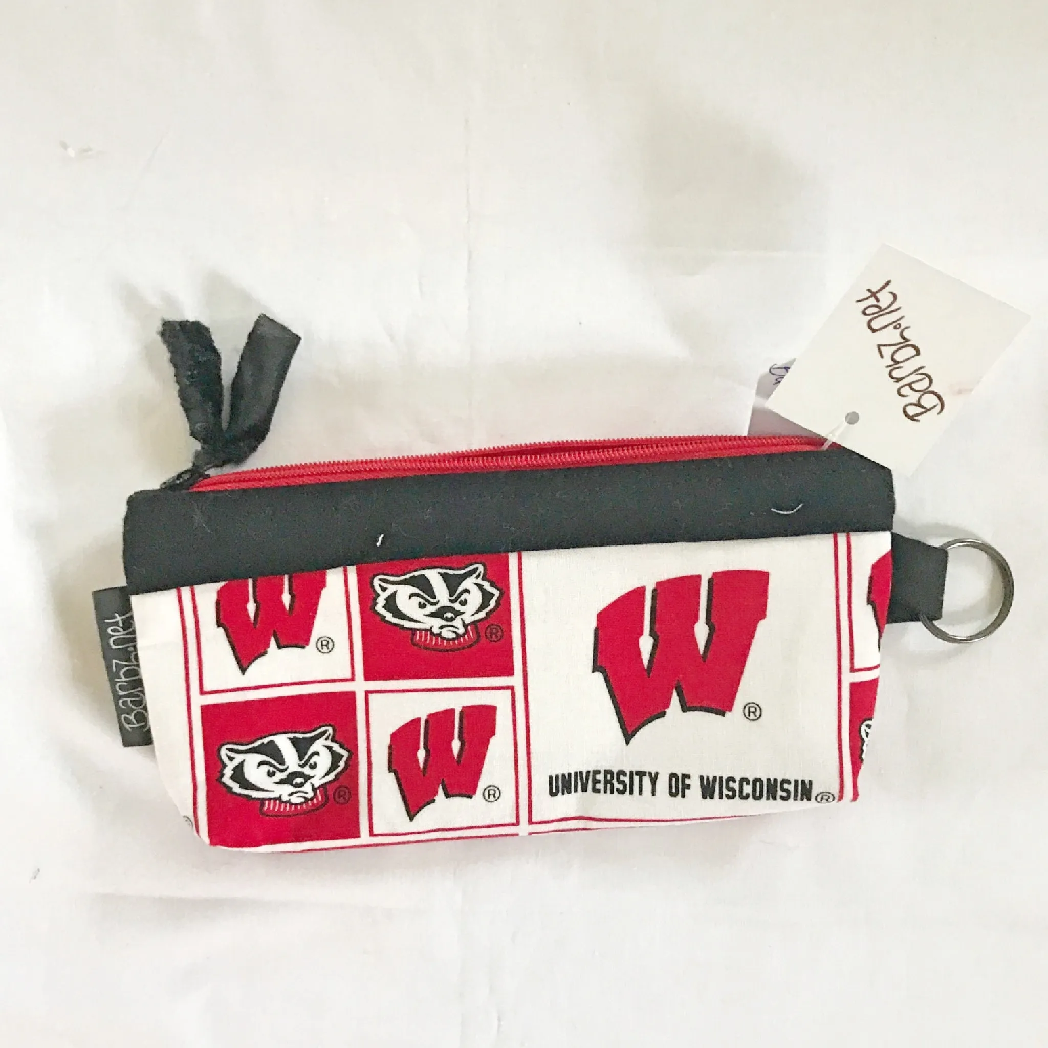 Red and White Wisconsin Glasses Case - Spec Alert - Barbz.net