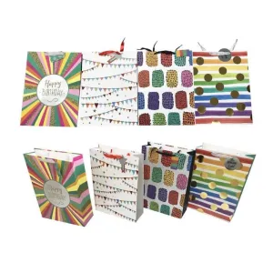 Retro Birthday Series Premium Gift Bag - 31cm x 42cm x 12cm