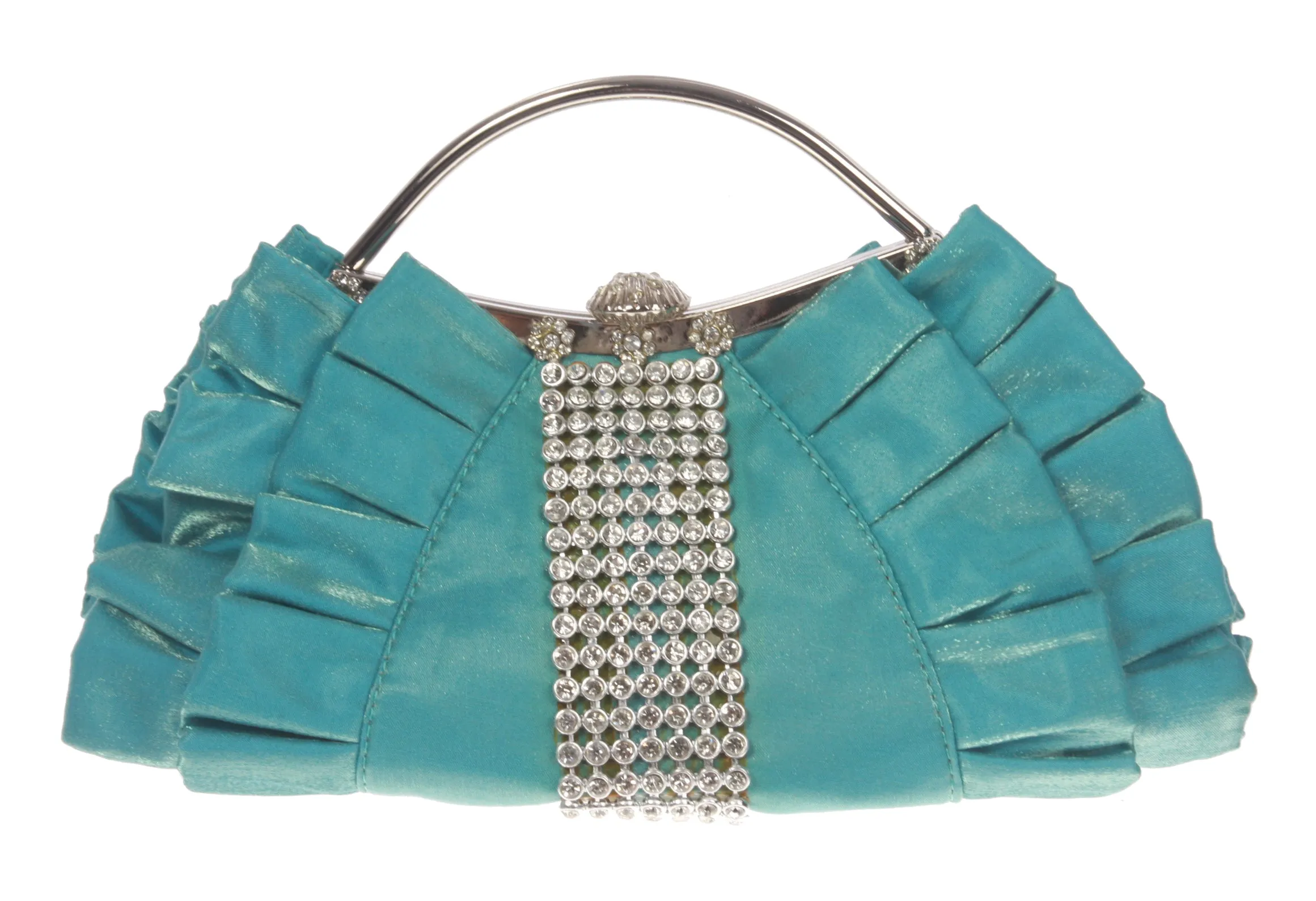 Rhinestone Band & Gather Trimmed Evening Bag