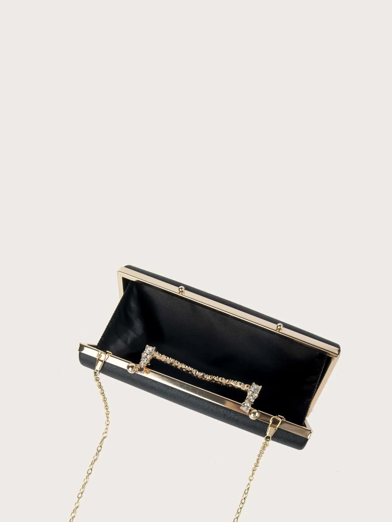 Rhinestone Decor Chain Bag