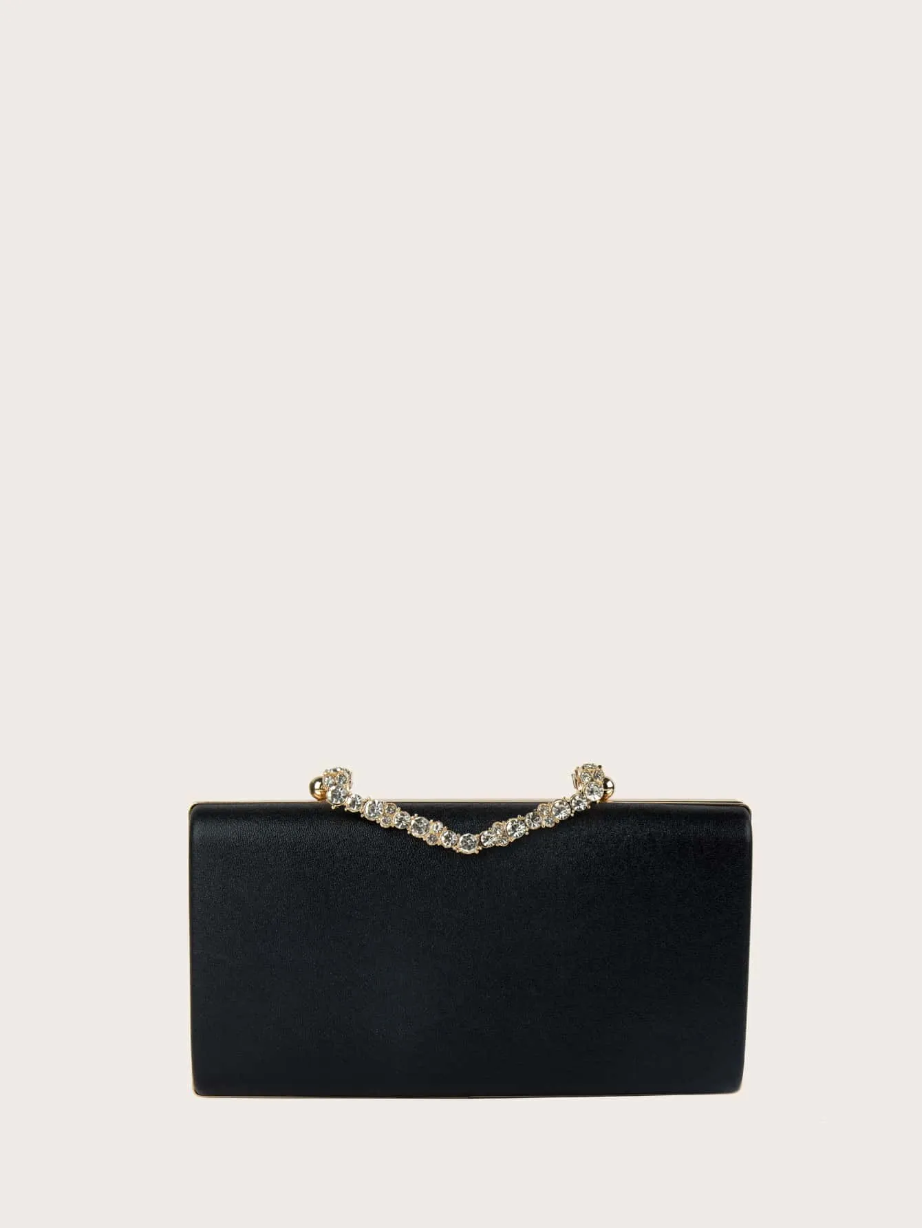 Rhinestone Decor Chain Bag