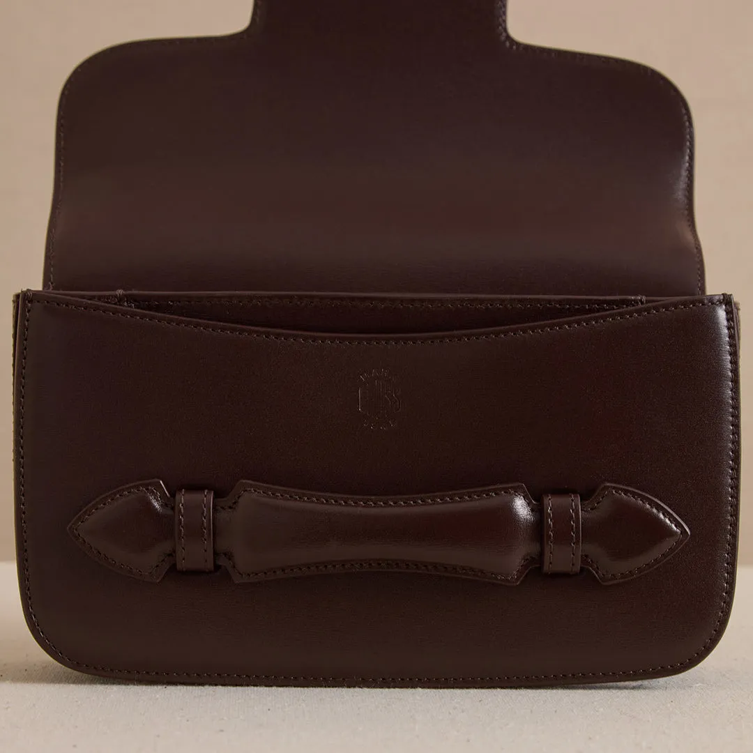 Romy Clutch in Chocolate