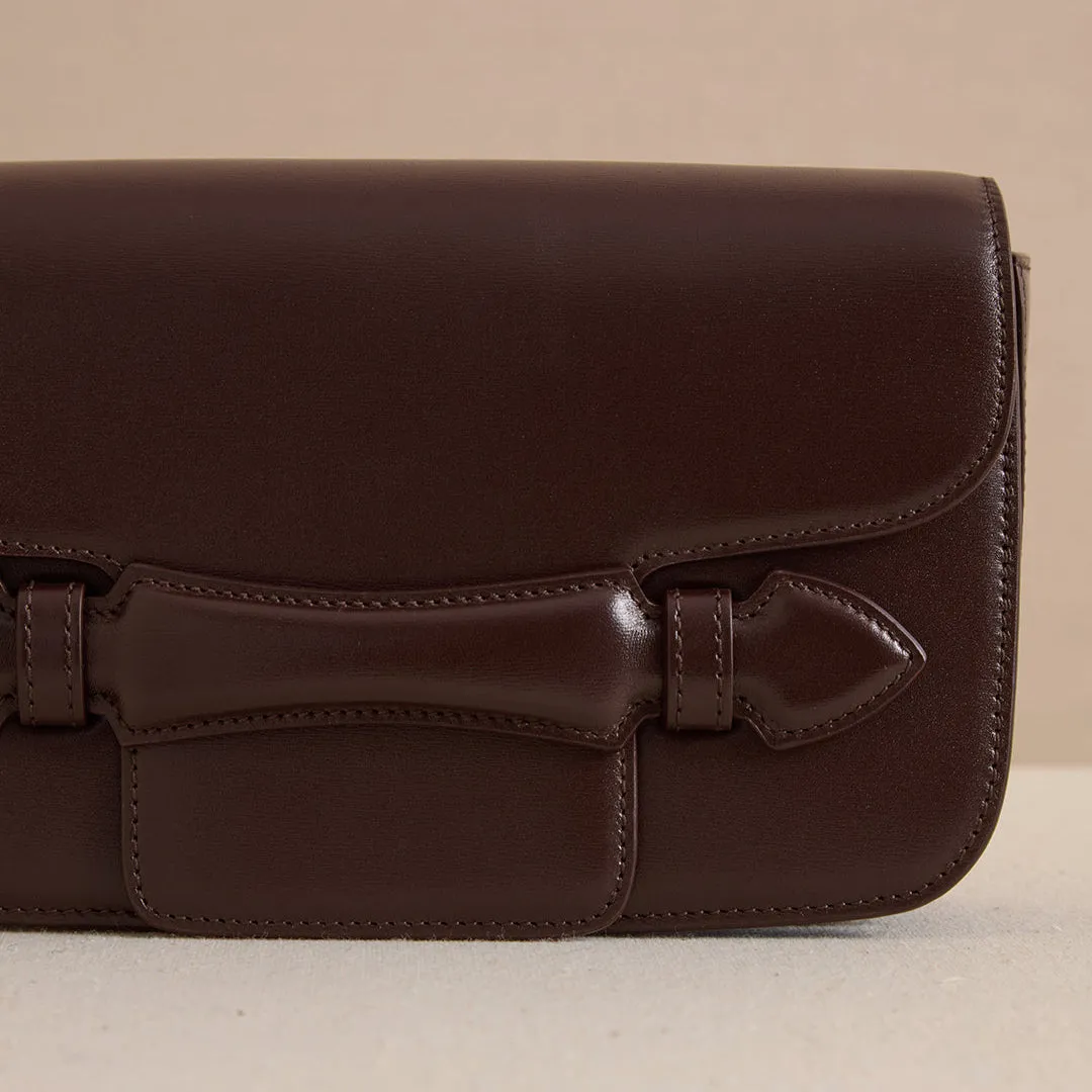 Romy Clutch in Chocolate