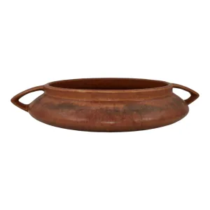 Roseville Windsor Brown 1931 Art Deco Leaves And Berries Pottery Ceramic Bowl
