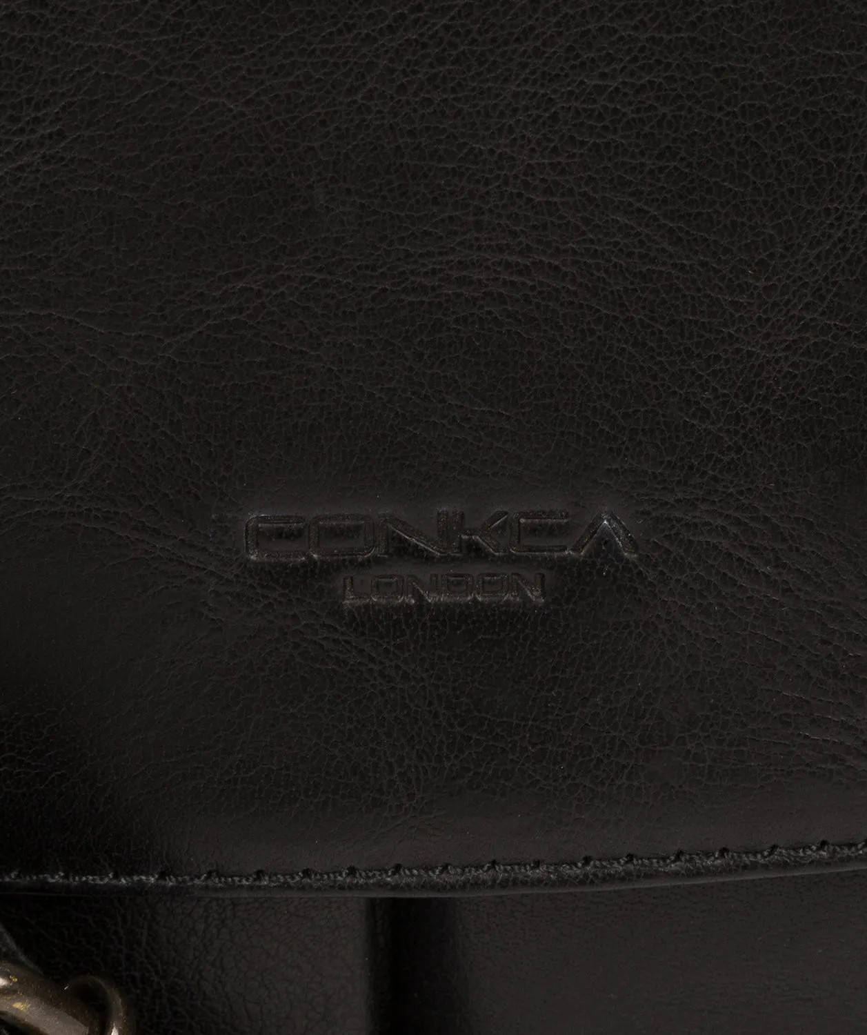 'Scolari' Black Leather Briefcase