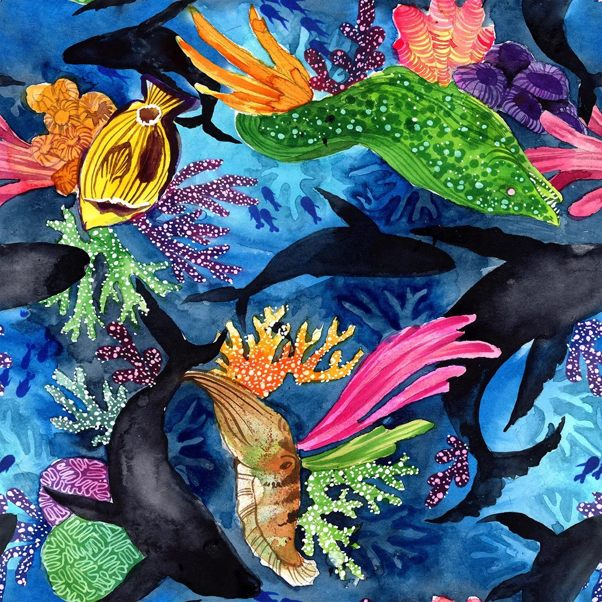 Sea Garden Wet Bag