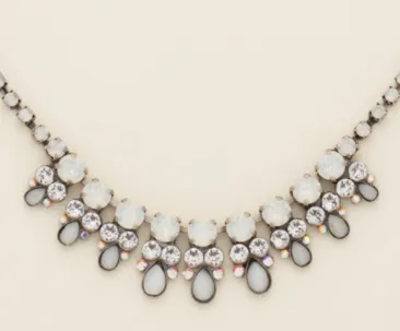Semi-Precious Pear Drop Necklace