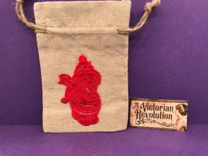 Set of Christmas Drawstring Bags