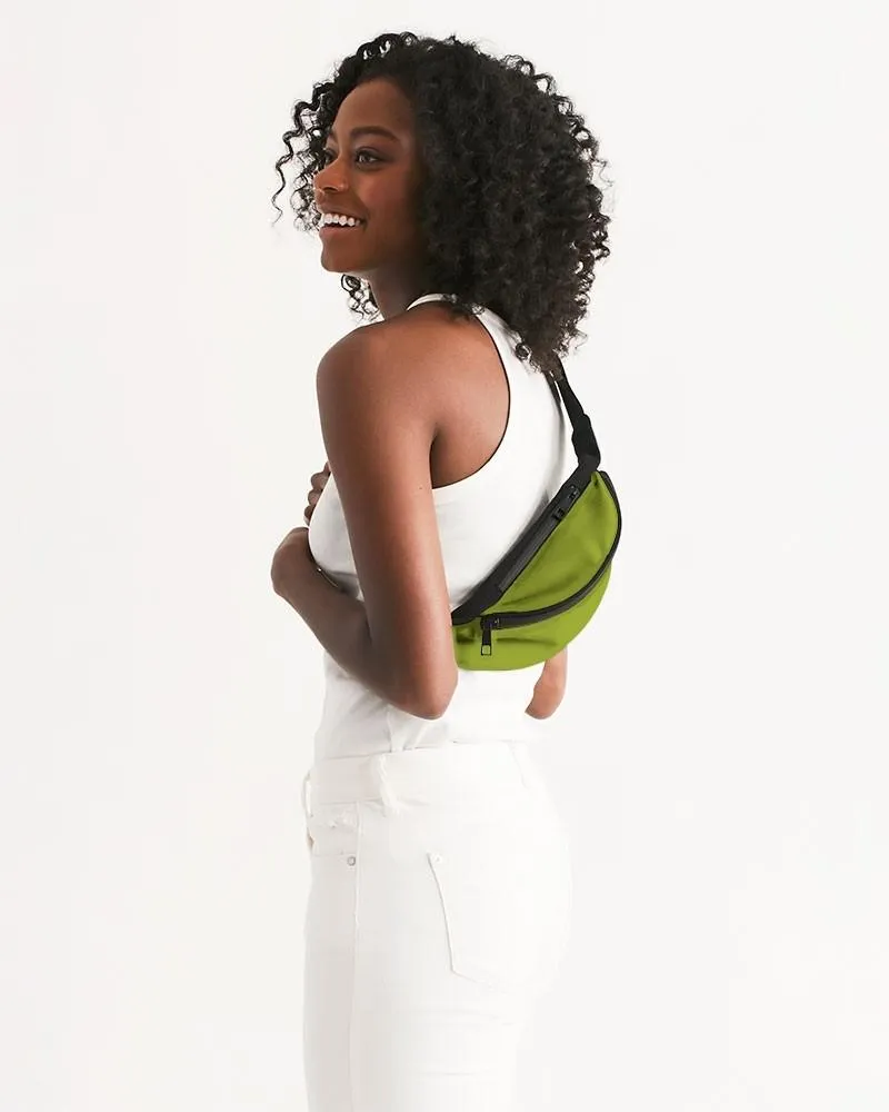 Shaded Warm Green Belt Bag | C25M0Y100K30