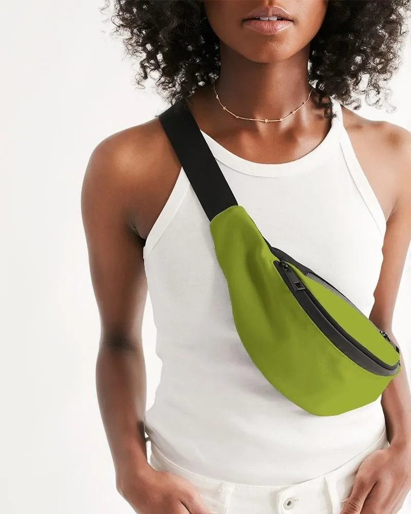 Shaded Warm Green Belt Bag | C25M0Y100K30