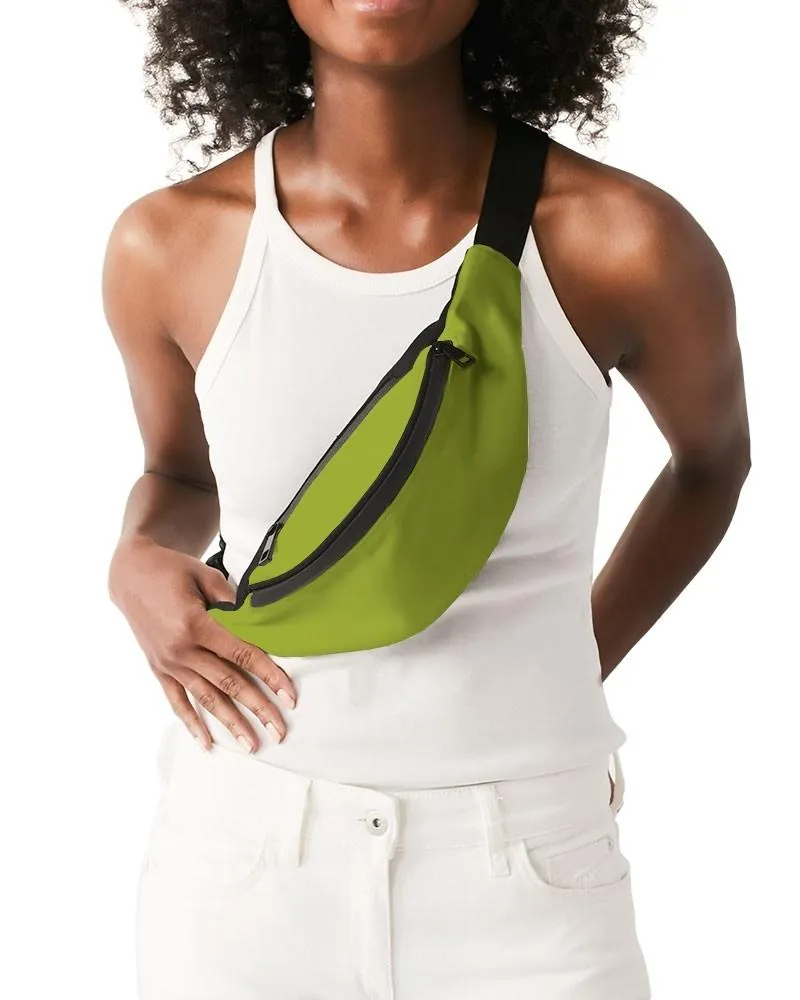 Shaded Warm Green Belt Bag | C25M0Y100K30