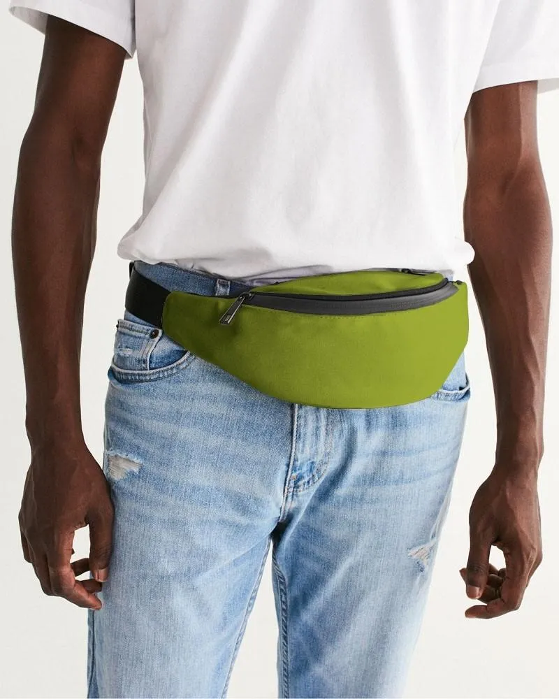 Shaded Warm Green Belt Bag | C25M0Y100K30