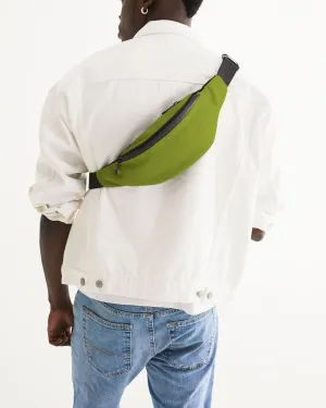 Shaded Warm Green Belt Bag | C25M0Y100K30