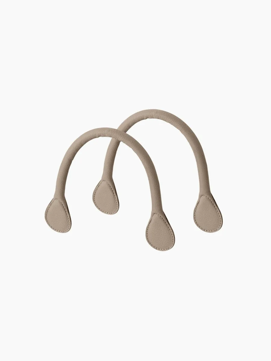 Short faux leather handle dove