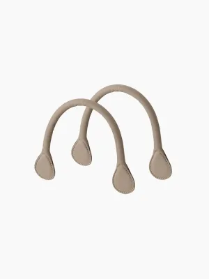Short faux leather handle dove