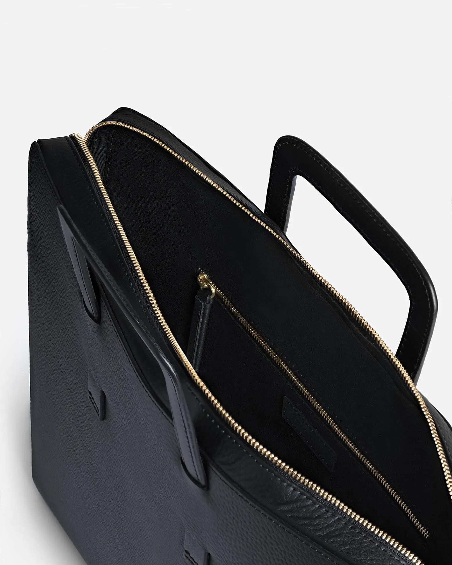 Slim Briefcase, Textured Navy Blue