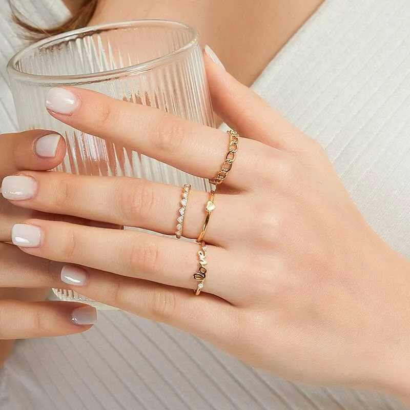 Stackable Wedding Band with Diamond