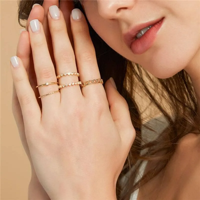 Stackable Wedding Band with Diamond