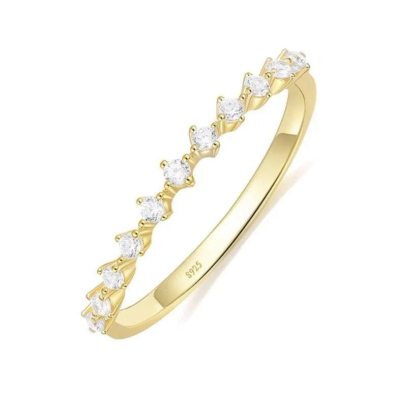 Stackable Wedding Band with Diamond