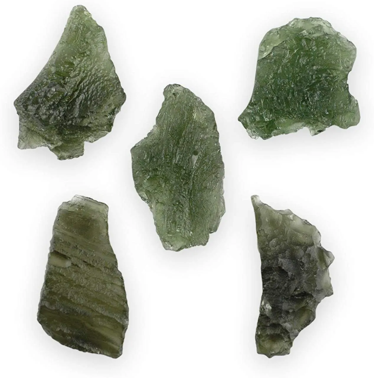 Starborn Genuine Rough Moldavite 15-20 Carat Stone, One Piece