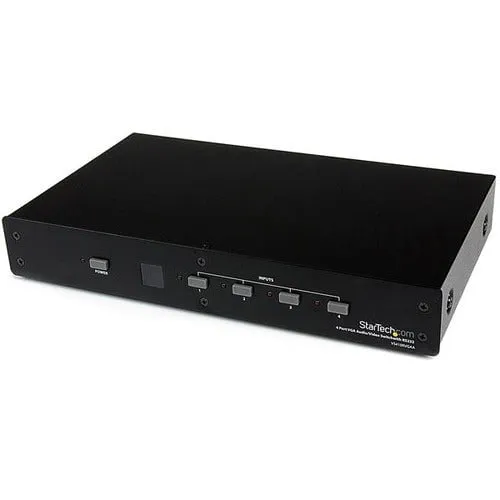 StarTech.com 4 Port VGA Video Audio Switch with RS232 control - 1920 x 1200 - WUXGA - 1080p4 x 1 - TAA Compliant