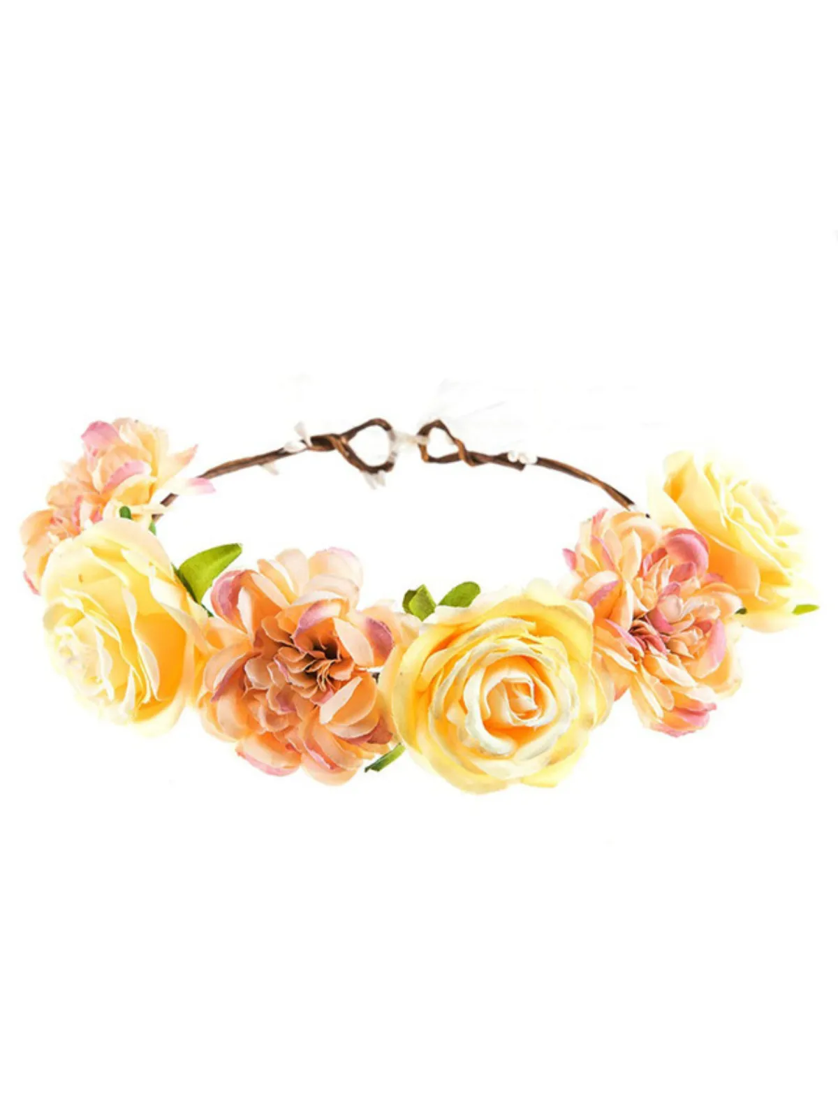 Sunshiney Mood Yellow Flower Crown