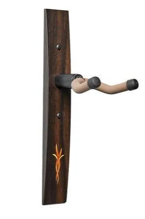 Taylor Bouquet Guitar Hanger - Ebony, Wood Inlay