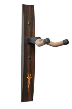 Taylor Bouquet Guitar Hanger - Ebony, Wood Inlay