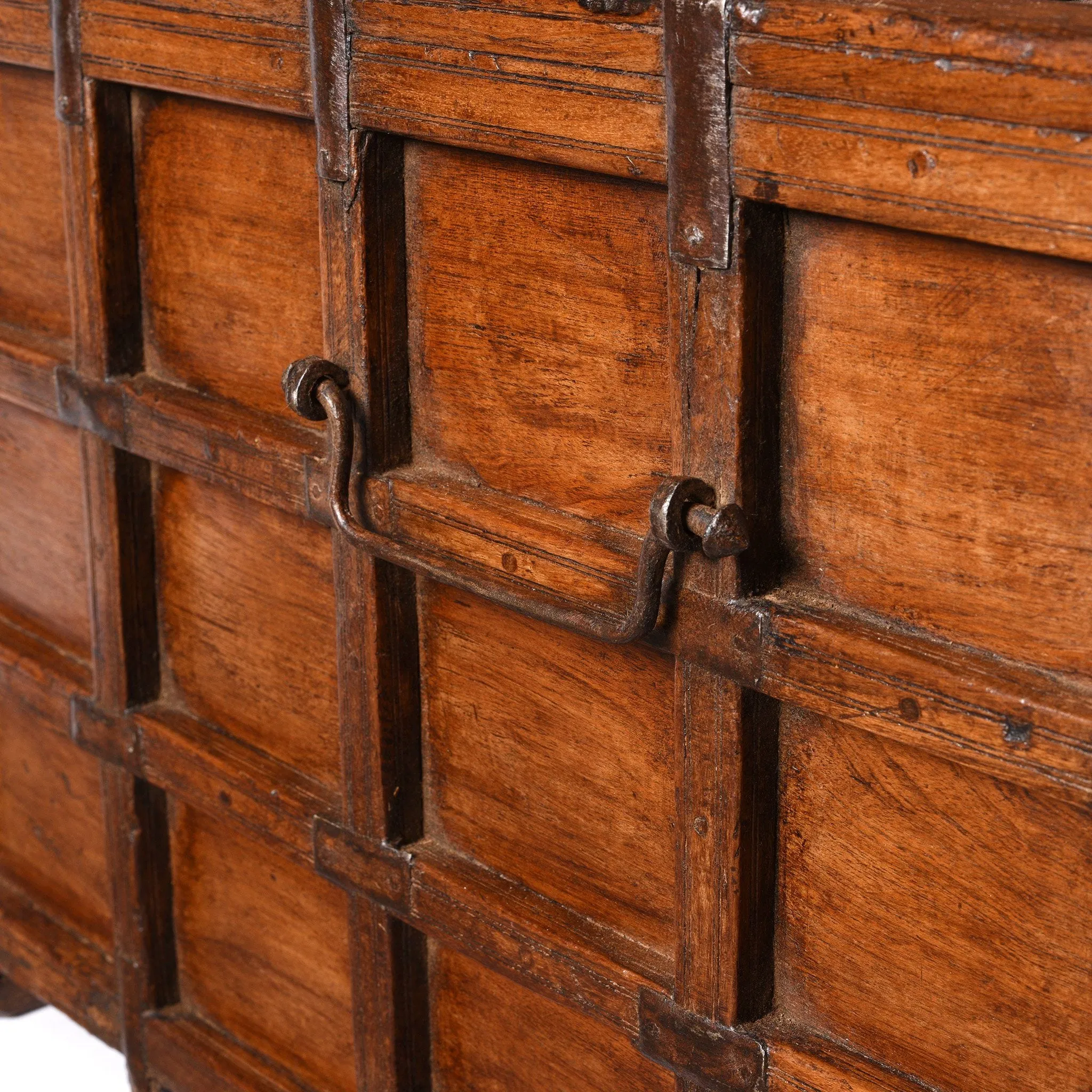 Teak Stick Box Coffee Table From Rajasthan - 19thC
