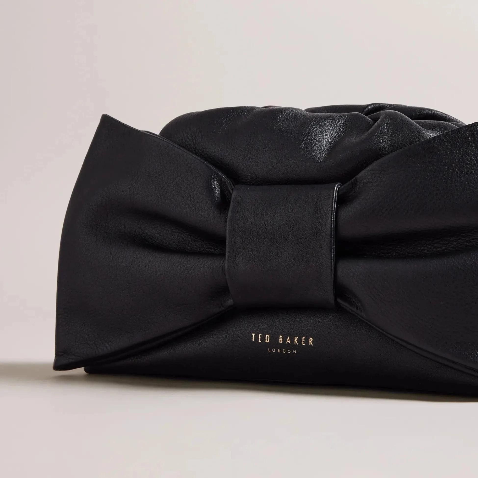 Ted Baker Niasa Bow Detail Clutch Black