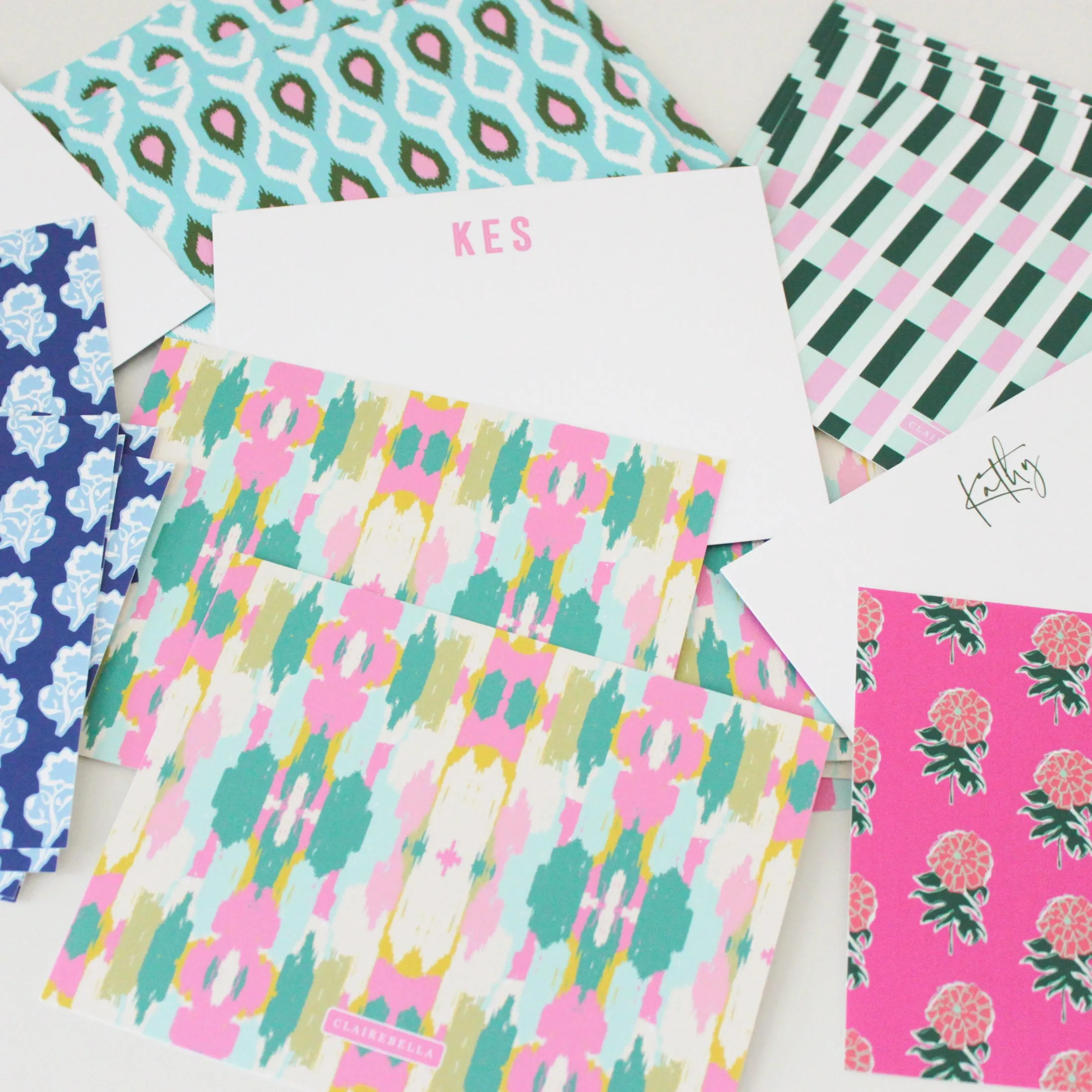 Tennis Flat Notecard Set