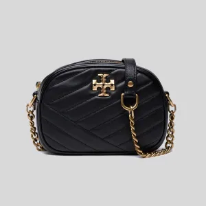TORY BURCH Kira Chevron Camera Bag Black 90450