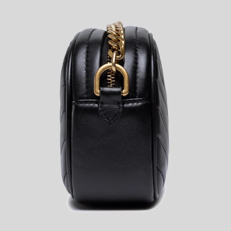 TORY BURCH Kira Chevron Camera Bag Black 90450