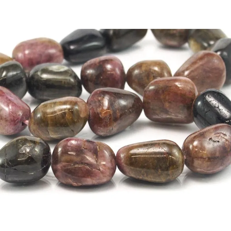 Tourmaline Smooth Nuggets Strand