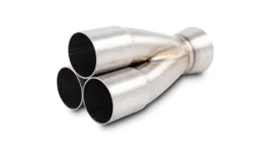 Vibrant 3-1 Merge Collector —  1.875" Inlet ID x 2.500" Merge Outlet OD 304 Stainless (10336)