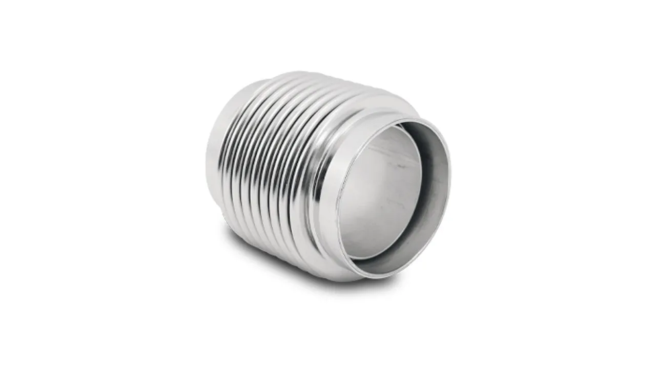 Vibrant Bellows Assembly with Solid Liner, 2.02" I.D. x 3.25" Long - Electro Polished  - 69632