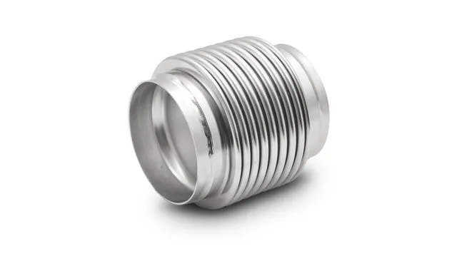 Vibrant Bellows Assembly with Solid Liner, 3.50" I.D. x 4.00" Long - Electro Polished  - 68935