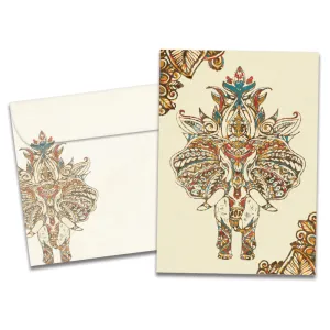 Vibrant Elephants Holiday 12 Pack