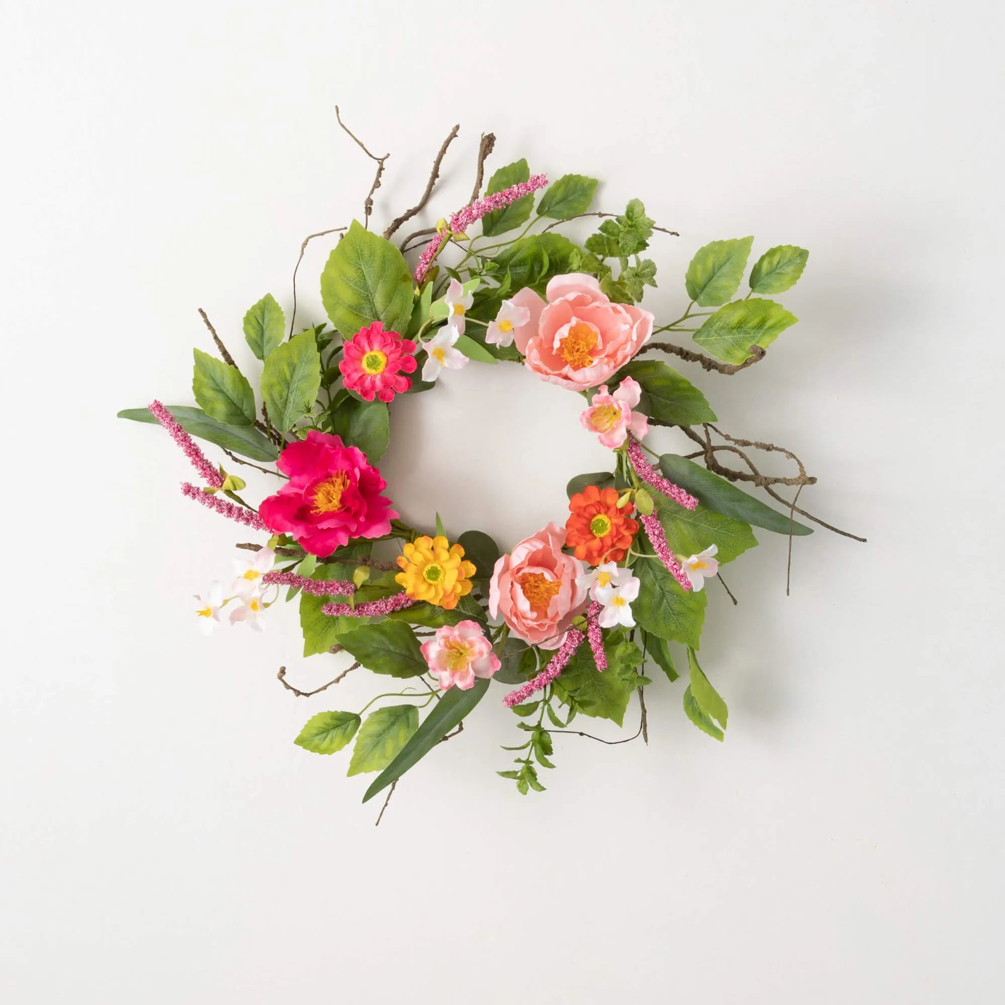 Vibrant Floral Wreath - Small