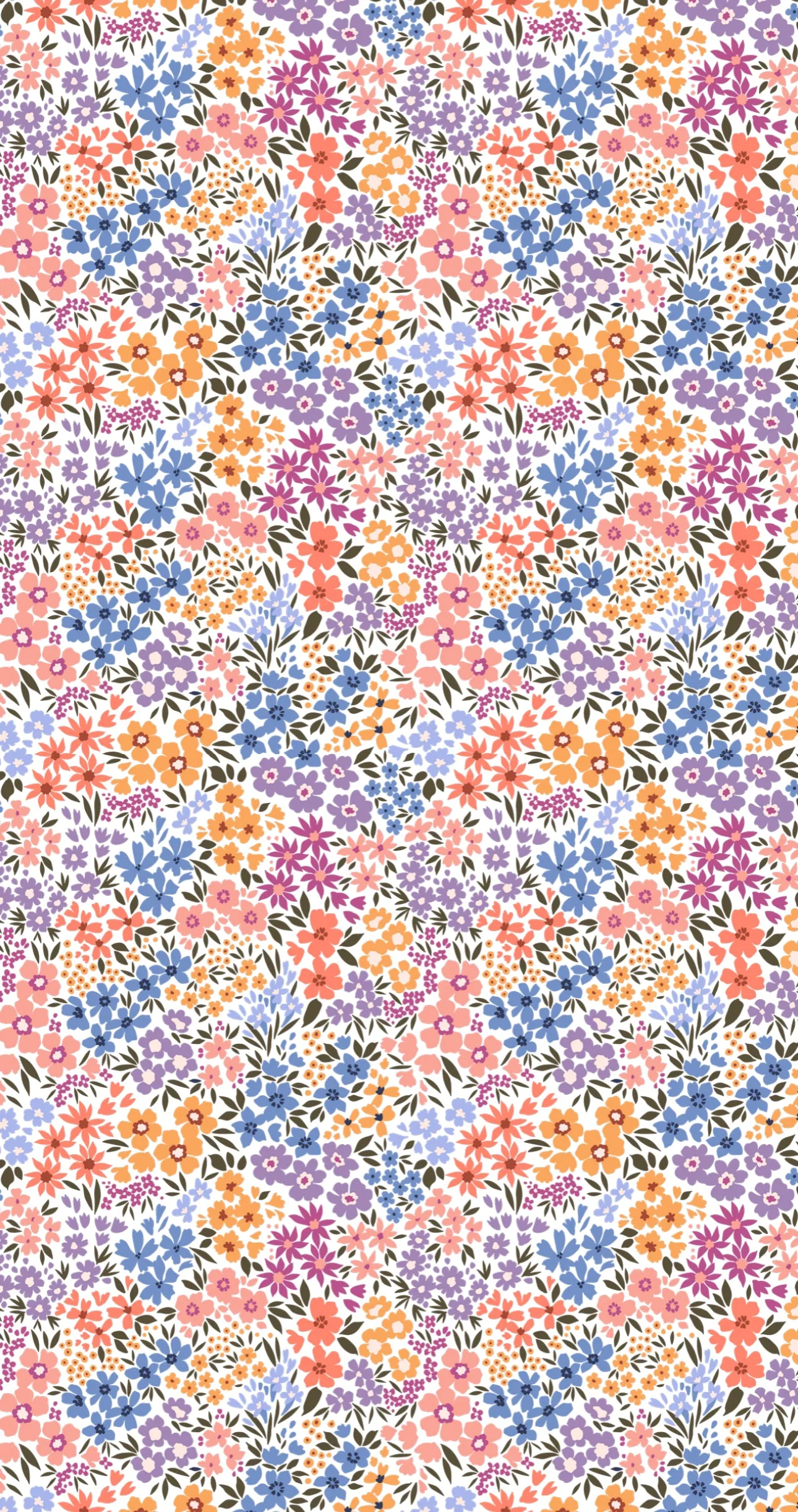Vibrant Flowers - Printed Guest Towel