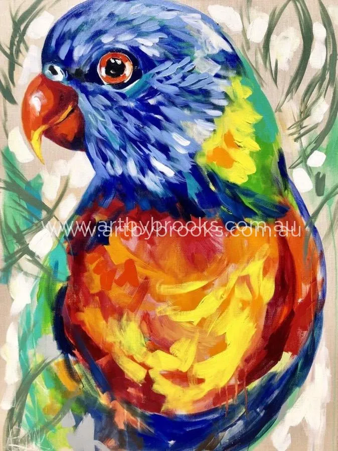 Vibrant lorikeet - art print