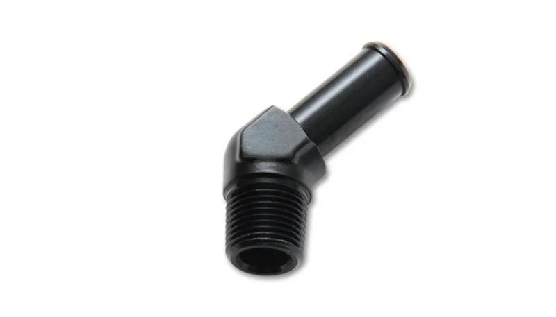Vibrant Performance 3/8 NPT to 1/2 Barb 45 Degree Fitting