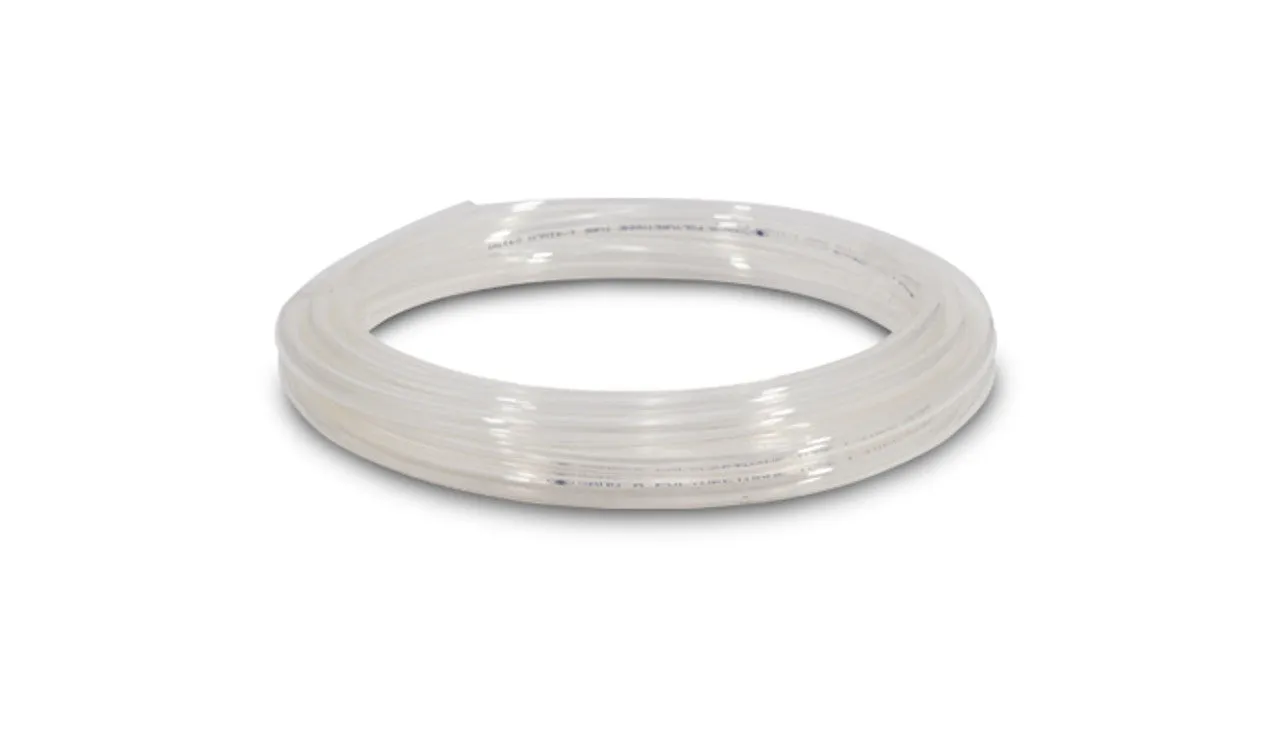 Vibrant Pneumatic Push Lock Polyethylene Vacuum Tubing, 1/4" O.D., 10' Length - Clear - 2683
