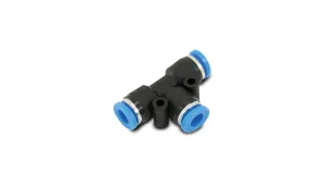 Vibrant Pneumatic Push Lock Union Tee Fitting, for 1/4" O.D. Tubing - 2677