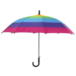 Vibrant Rainbow Stripe Umbrella