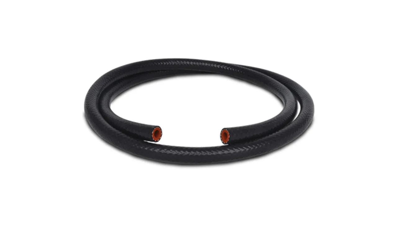 Vibrant Silicone Heater Hose, 0.375" I.D. x 5.00' long - Gloss Black  - 20425