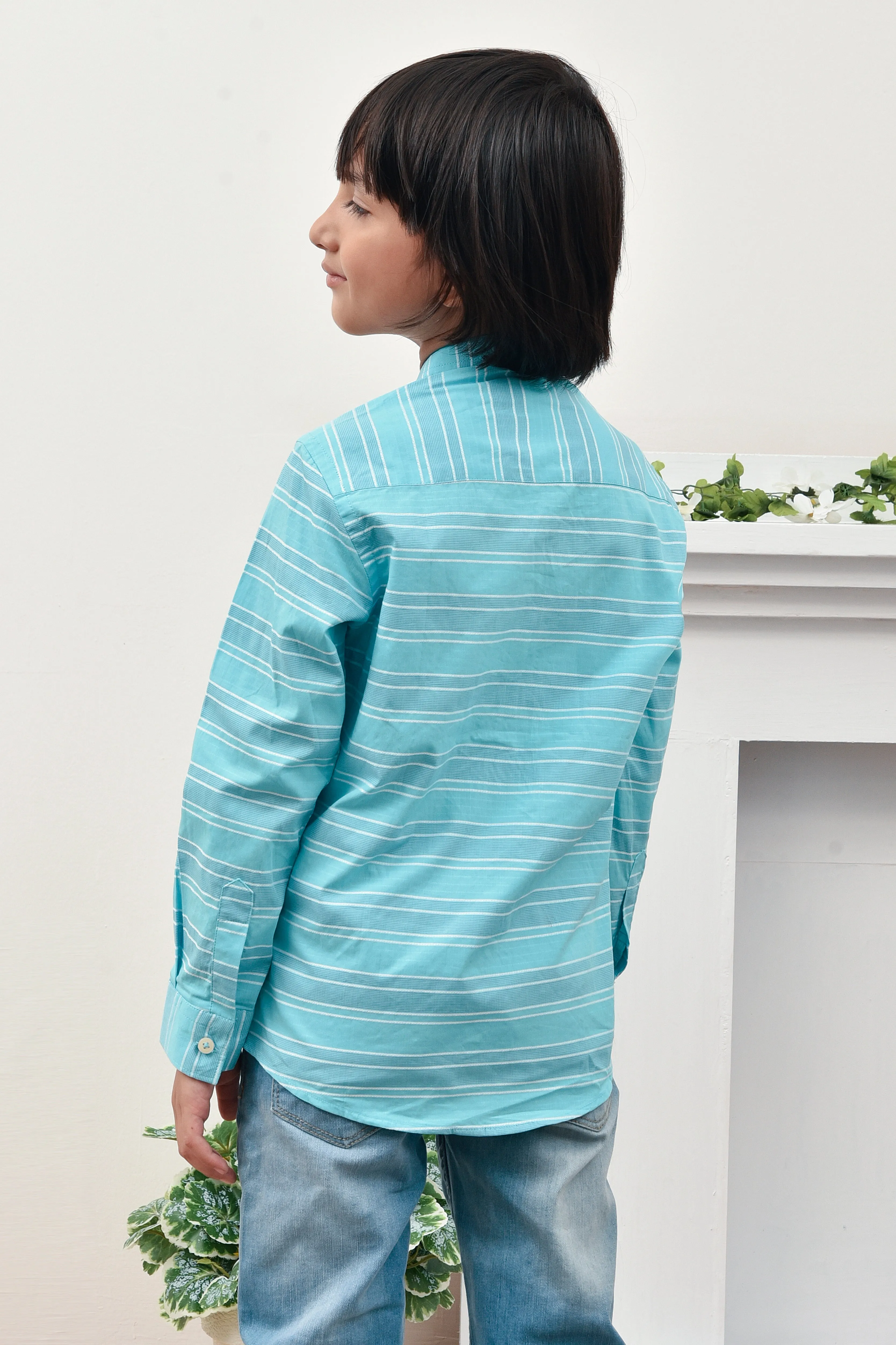 Vibrant Sky Blue Shirt