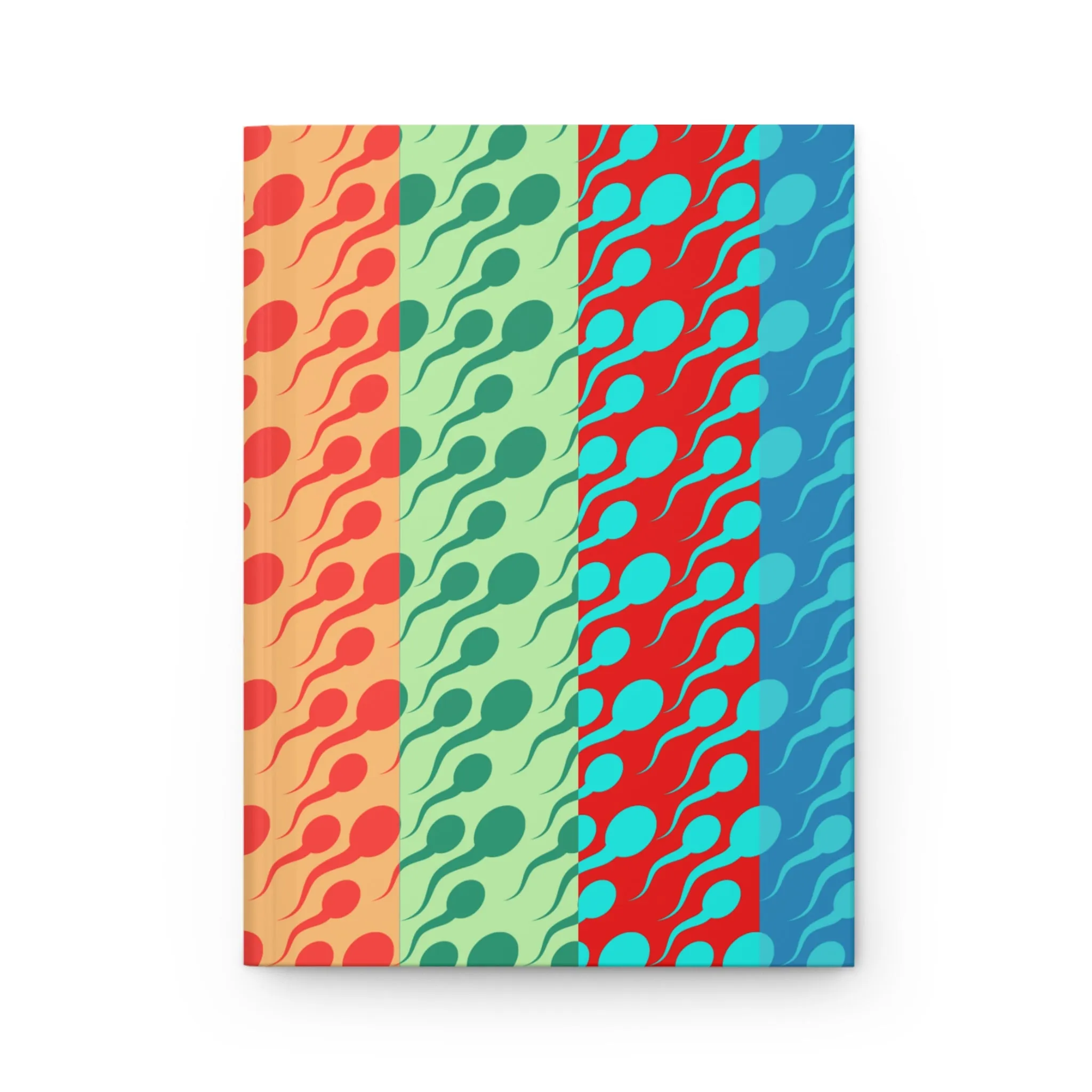 Vibrant Swimmers Hardcover Notebook