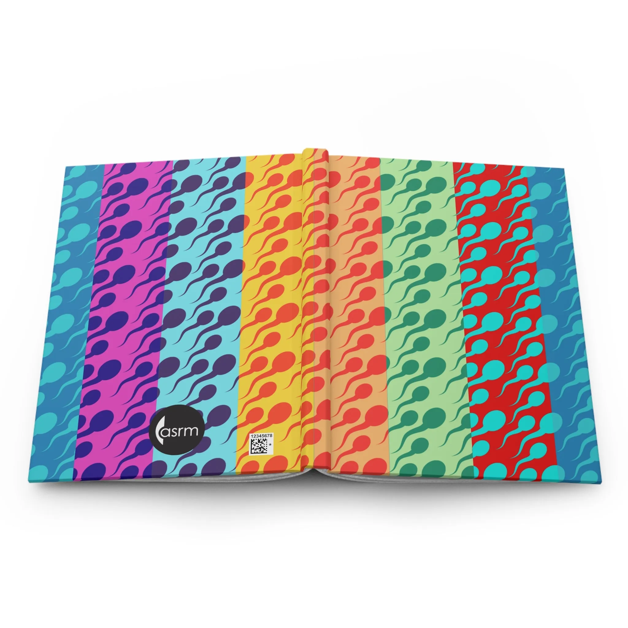 Vibrant Swimmers Hardcover Notebook