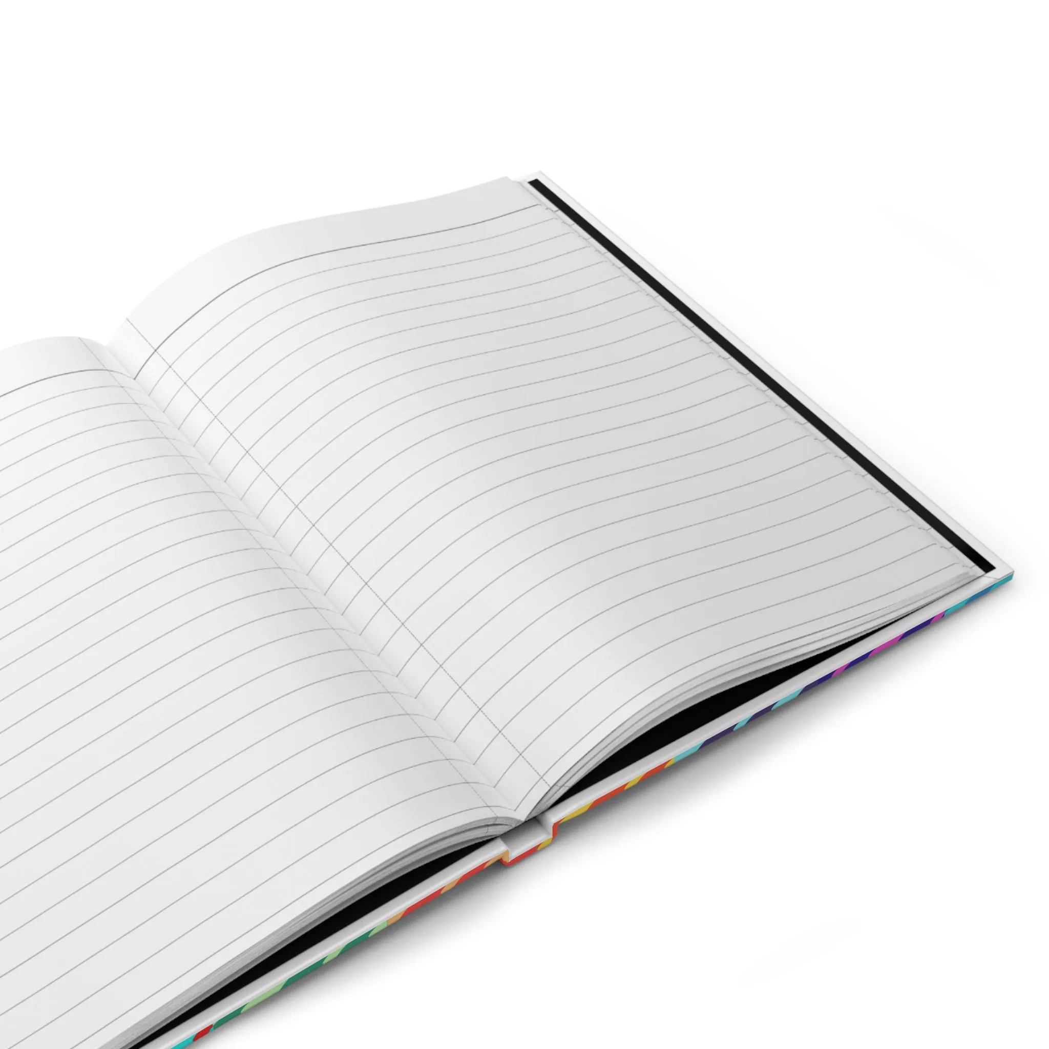 Vibrant Swimmers Hardcover Notebook